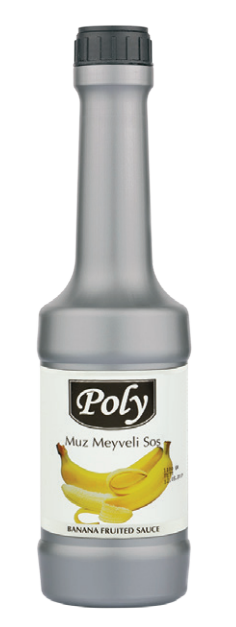 POLY 1000 GR BANANA FLAVORED FRUIT PUREE SAUCE*6