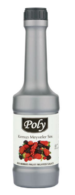 POLY 1000 GR RED FRUIT FLAVORED FRUIT PUREE SAUCE*6