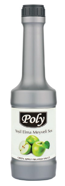 POLY 1000 GR GREEN APPLE FLAVOR FRUIT PUREE SAUCE*6