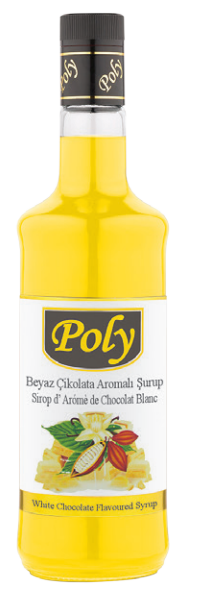 POLY 700 ML WHITE CHOCOLATE FLAVORED SYRUP*6