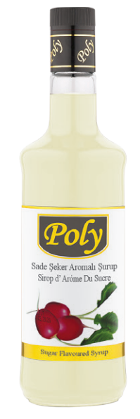 POLY 700 ML SUGAR (PLAIN) FLAVORED SYRUP*6