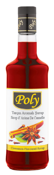 POLY 700 ML CINNAMON FLAVORED SYRUP*6