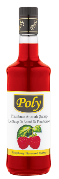 POLY 700 ML RASPBERRY FLAVORED SYRUP*6