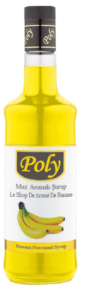 POLY 700 ML BANANA FLAVORED SYRUP*6