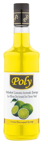 POLY 700 ML LIME FLAVORED SYRUP*6