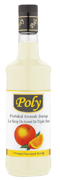 POLY 700 ML ORANGE FLAVORED SYRUP*6