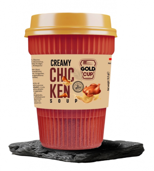GOLD CUP 18.5 GR CREAMY CHICKEN SOUP CUPS*6