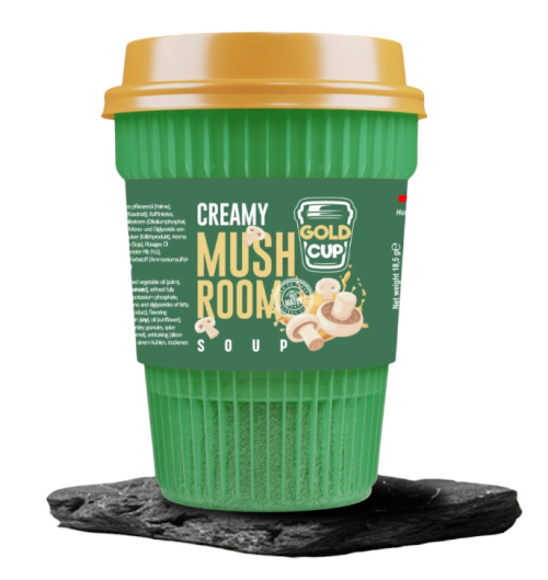 GOLD CUP 18.5 GR CREAMY MUSHROOM SOUP CUPS*6