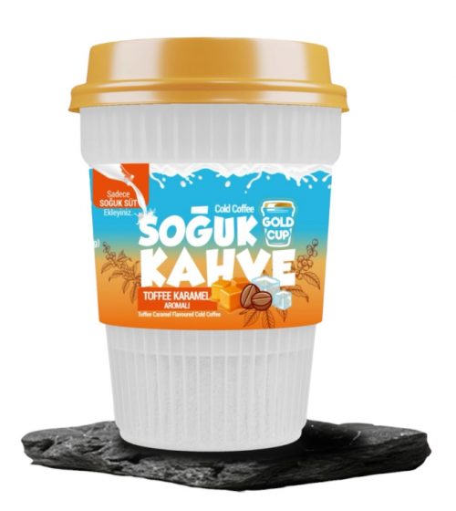 GOLD CUP 15 GR TOFFEE CARAMEL ICED COFFEE CUPS*6