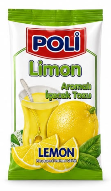 POLİ 450 GR LEMON FLAVORED COLD POWDERED DRINK SACHETS*12