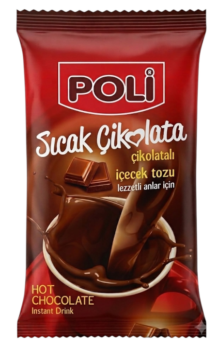 POLİ 250 GR HOT CHOCOLATE PACKAGES*24
