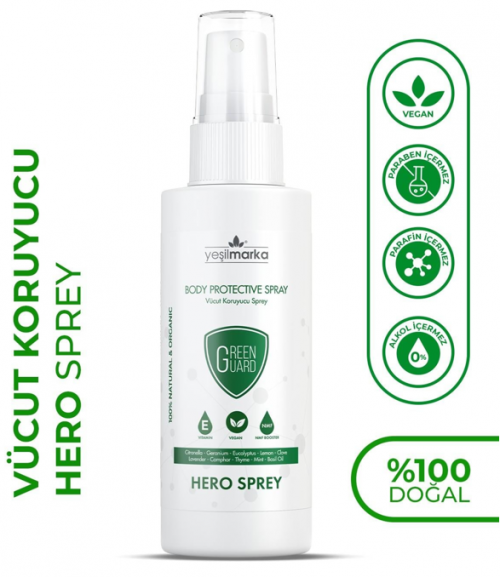 YEŞİLMARKA BODY PROTECTOR. 100 ML INSECT REPELLENT SPRAY*66