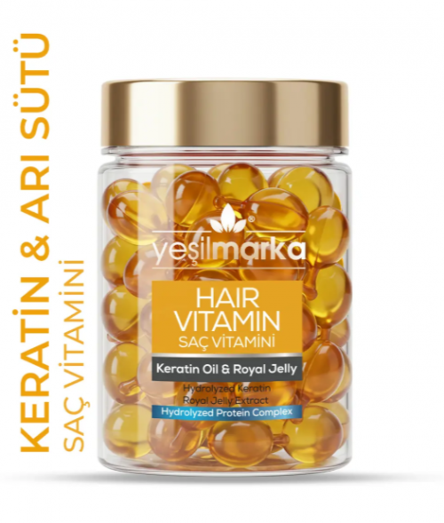 YEŞİLMARKA SAÇ VİTAMİNİ 15 ML KERATİN OİL&ROYAL*80