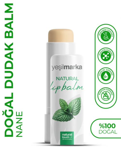 YEŞİLMARKA NATURAL 5 GR LIP BALM WITH MINT*24
