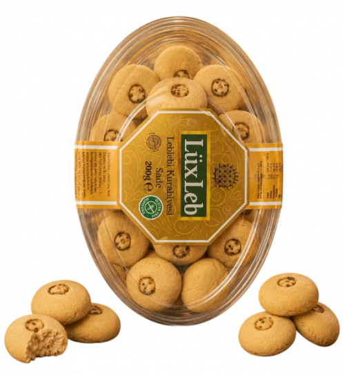 LÜXLEB 200 GR PLAIN ROASTED CHICKPEA COOKIES*24