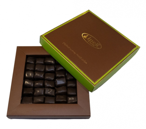 İPEK 500g Chocolate Coated Turkish Delight with Double Pistachios*15