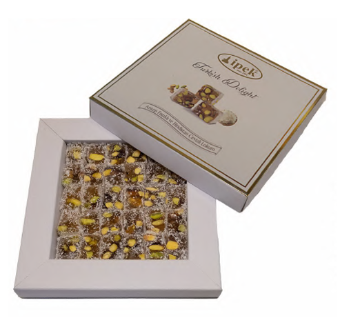 İPEK Turkish Delight 250 gr Coconut and Double Pistachio*30