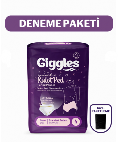 GIGGLES PERIOD NIGHT PANTIES 4-PACK*16