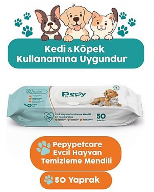 PEPY PET CLEANING WIPES 50-PACK*24
