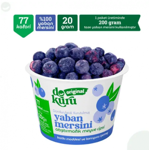 DOKURU ORIGINAL 20 GR DRIED BLUEBERRIES*24