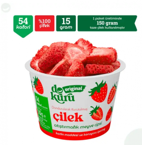 DOKURU ORIGINAL 15 GR DRIED STRAWBERRIES*24