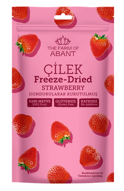 THE FARM Freeze-Dried Sliced ​​Strawberries 12g (Pack of 60)