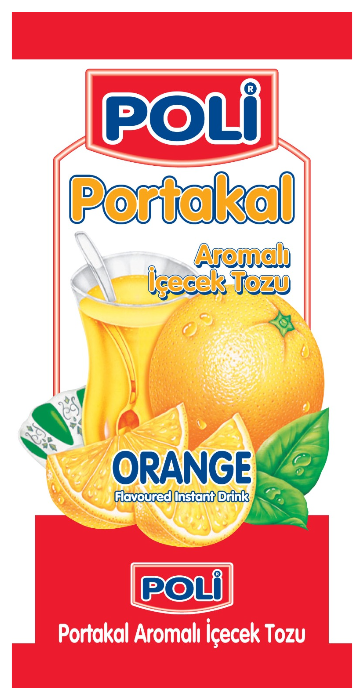 POLI 9 GR ORANGE FLAVORED POWDER DRINK*24