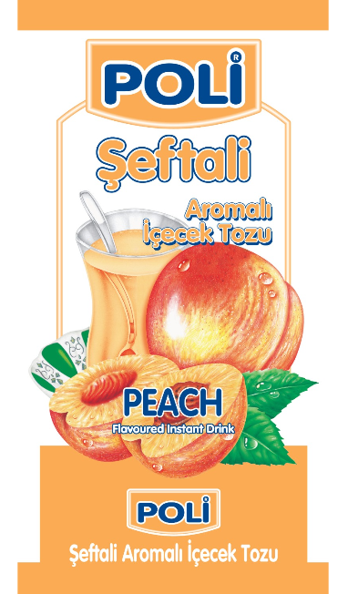 POLI 9 GR PEACH FLAVOR POWDERED DRINK*24