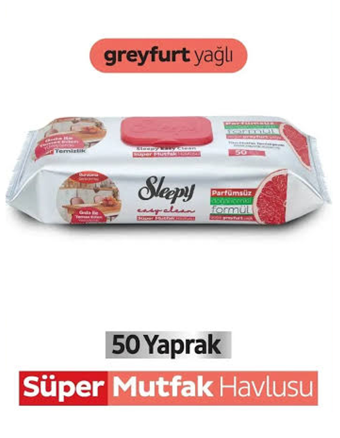 SLEEPY 50-Sheet Kitchen Towel (Grapefruit) - Pack of 12