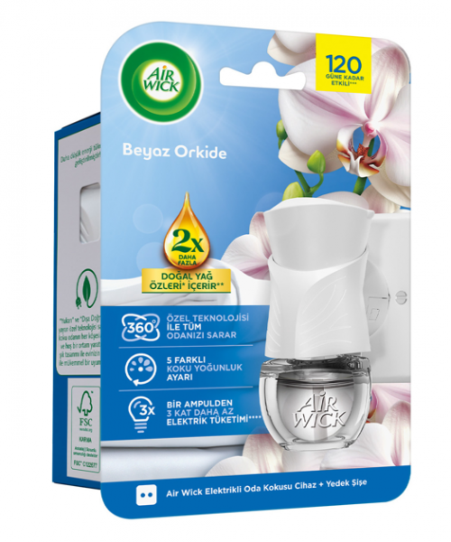 Air Wick 19 ml Electric Plug-in Kit White Orchid (Pack of 6)