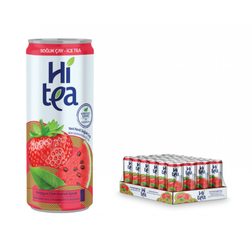 HITEA 330 ml Watermelon & Strawberry Iced Tea (Pack of 24)