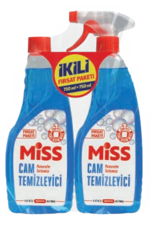 MISS Glass Cleaner 750 ml Refill & Spray (Pack of 6)