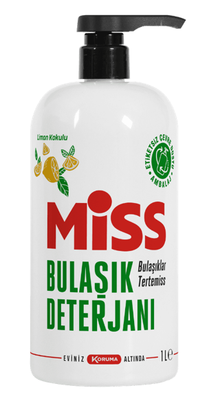 MİSS Dishwashing Liquid 1000g Lemon (Pack of 8)