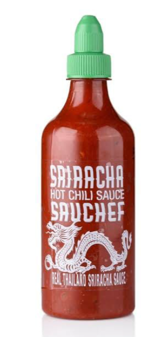 SAUCHEF SIRIRACHA HOT SAUCE 500g PET GREEN LID*12