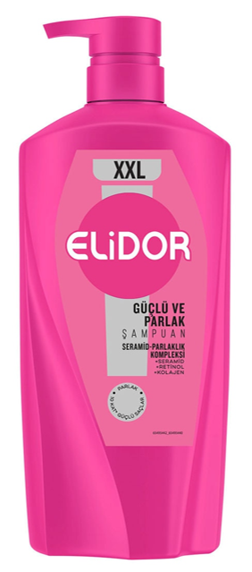 ELIDOR 880 ML Shampoo – Strong & Shiny Hair (Pink) *8