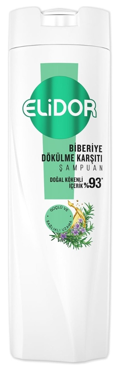ELIDOR 400ml Rosemary Anti-Hair Fall Shampoo (White) - Pack of 6