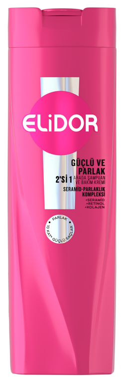 ELIDOR 400 ml 2-in-1 Shampoo – Strong, Shiny Hair (Pink) *6