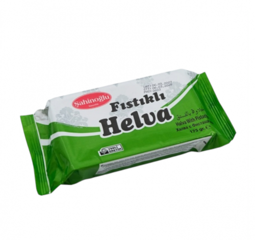 ŞAHİNOĞLU HALVA WITH PISTACHIO 175G (PACK OF 24)