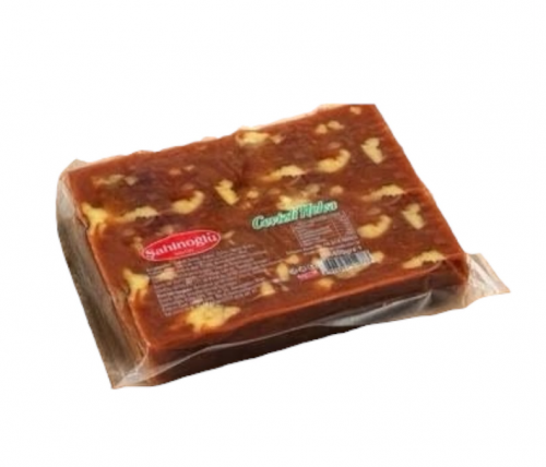 ŞAHİNOĞLU Halva with Walnuts, Vacuum-Packed, 400g (Pack of 8)