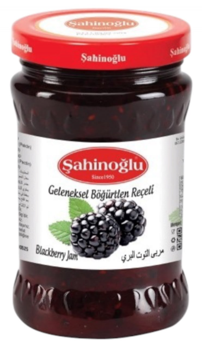 ŞAHİNOĞLU Blackberry Jam 1500g Glass Jar (Pack of 4)