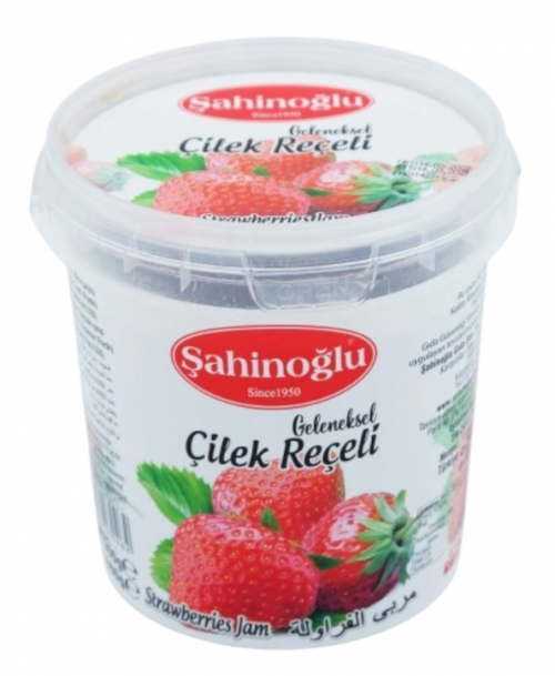 ŞAHİNOĞLU Strawberry Jam 900g Plastic Jar (Pack of 6)