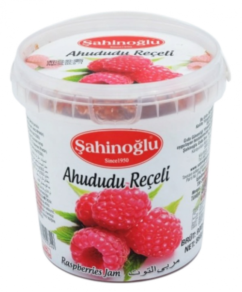 ŞAHİNOĞLU Raspberry Jam 900g Plastic Jar (Pack of 6)
