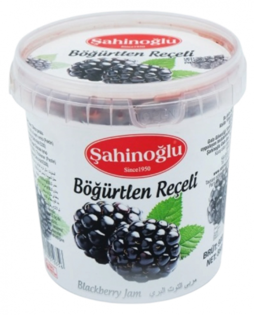 ŞAHİNOĞLU Blackberry Jam 900g Plastic Jar (Pack of 6)