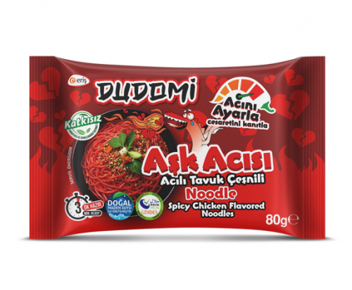 DUDOMI Noodle Pack 80g 'Heartbreak' Chicken Flavor (Pack of 40)