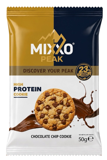 MİXXO 50 G PLAIN COOKIE WITH DARK CHOCOLATE CHIPS * 10