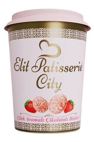 ELIT PATISSERIE 90 G STRAWBERRY-FLAVORED CHOCOLATE-COVERED BISCUITS (PACK OF 24)
