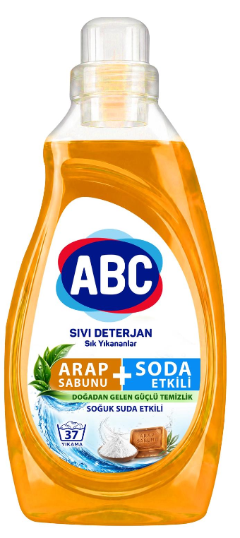 ABC 1500 ML Liquid Detergent – Castile Soap & Soda Effect * 10