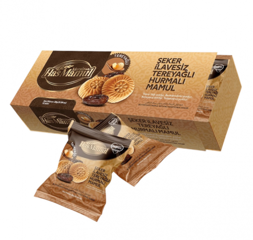 HAS MAMÜL 28 GR TEREYAĞLI HURMALI KURABİYE*12