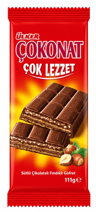 ÜLKER (731-04) ÇOKONAT MILK CHOCOLATE WAFER 111 G*6