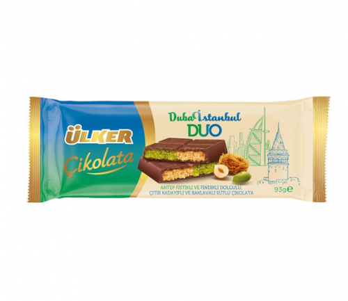 ÜLKER (1451-09) DUBAI DUO CHOCOLATE WITH KADAYIF 93 G * 6
